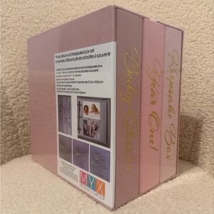 NWT Pink and Purple Keepsake Box Set